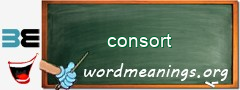 WordMeaning blackboard for consort